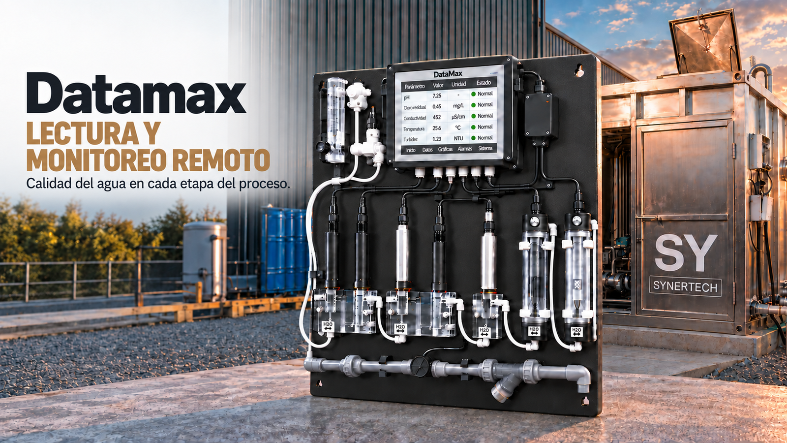 DATA MAX para lectura multiparámetro y monitoreo remoto de plantas de tratamiento