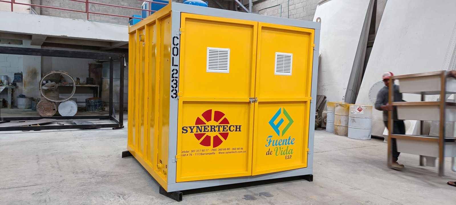 Planta contenedorizada para tratamiento de aguas residuales y agua potable COD 244: PLANTA DE TRATAMIENTO DE AGUA POTABLE