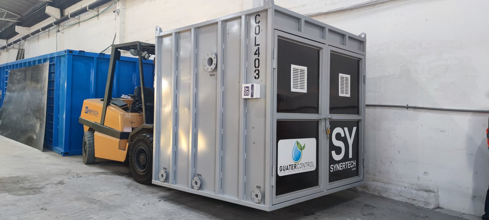Planta contenedorizada para tratamiento de aguas residuales y agua potable COD 403: PLANTA DE TRATAMIENTO DE AGUA POTABLE