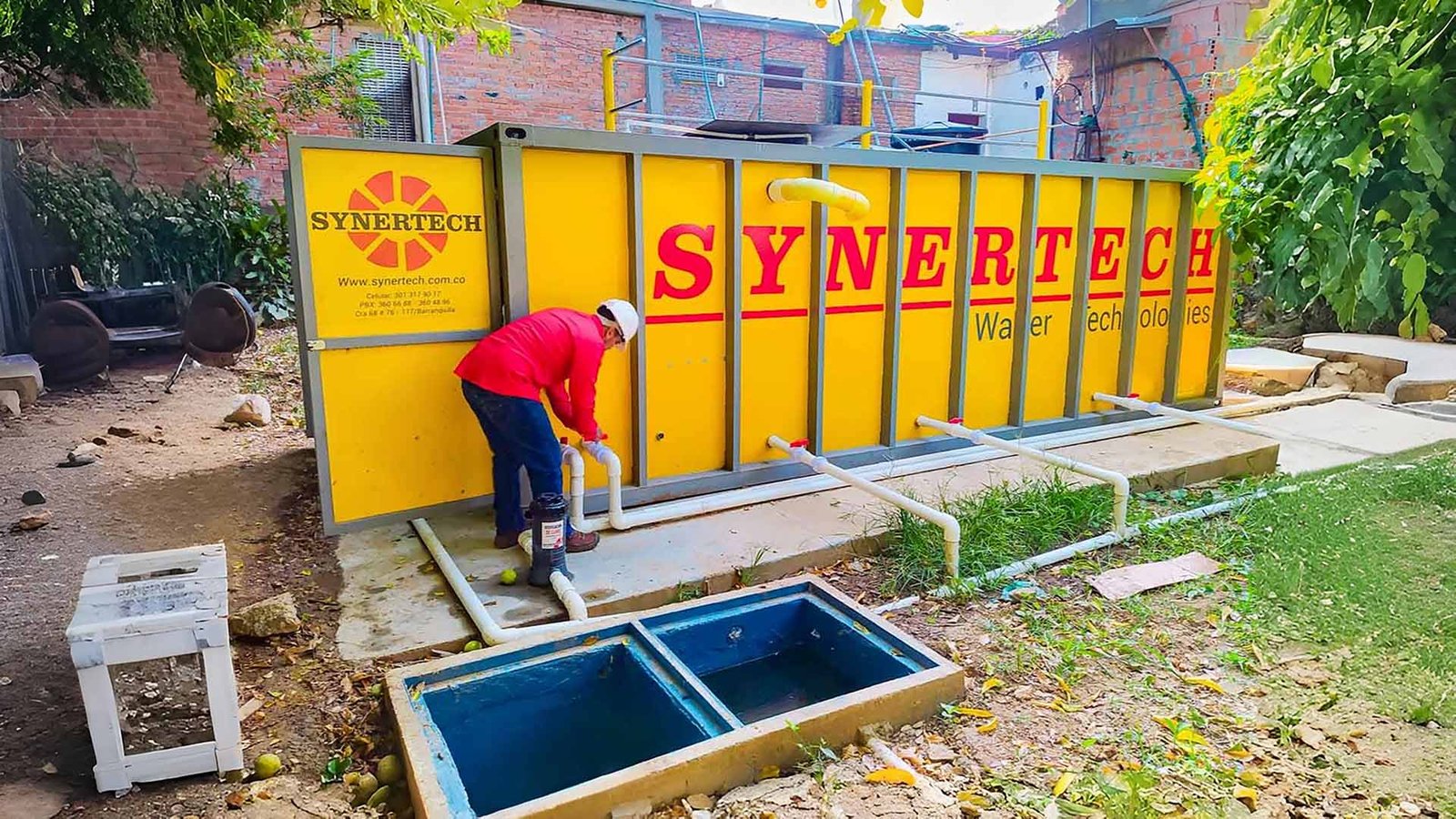 Planta contenedorizada para tratamiento de aguas residuales y agua potable COD 052: EDS TERPEL - CAUCA