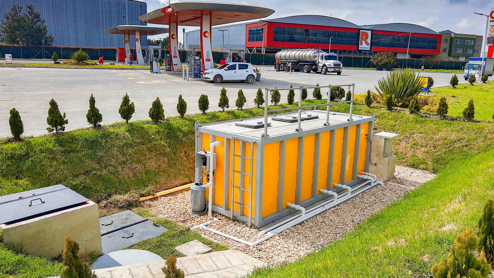 Planta contenedorizada para tratamiento de aguas residuales y agua potable COD 098: EDS TERPEL - INTEXZONA
