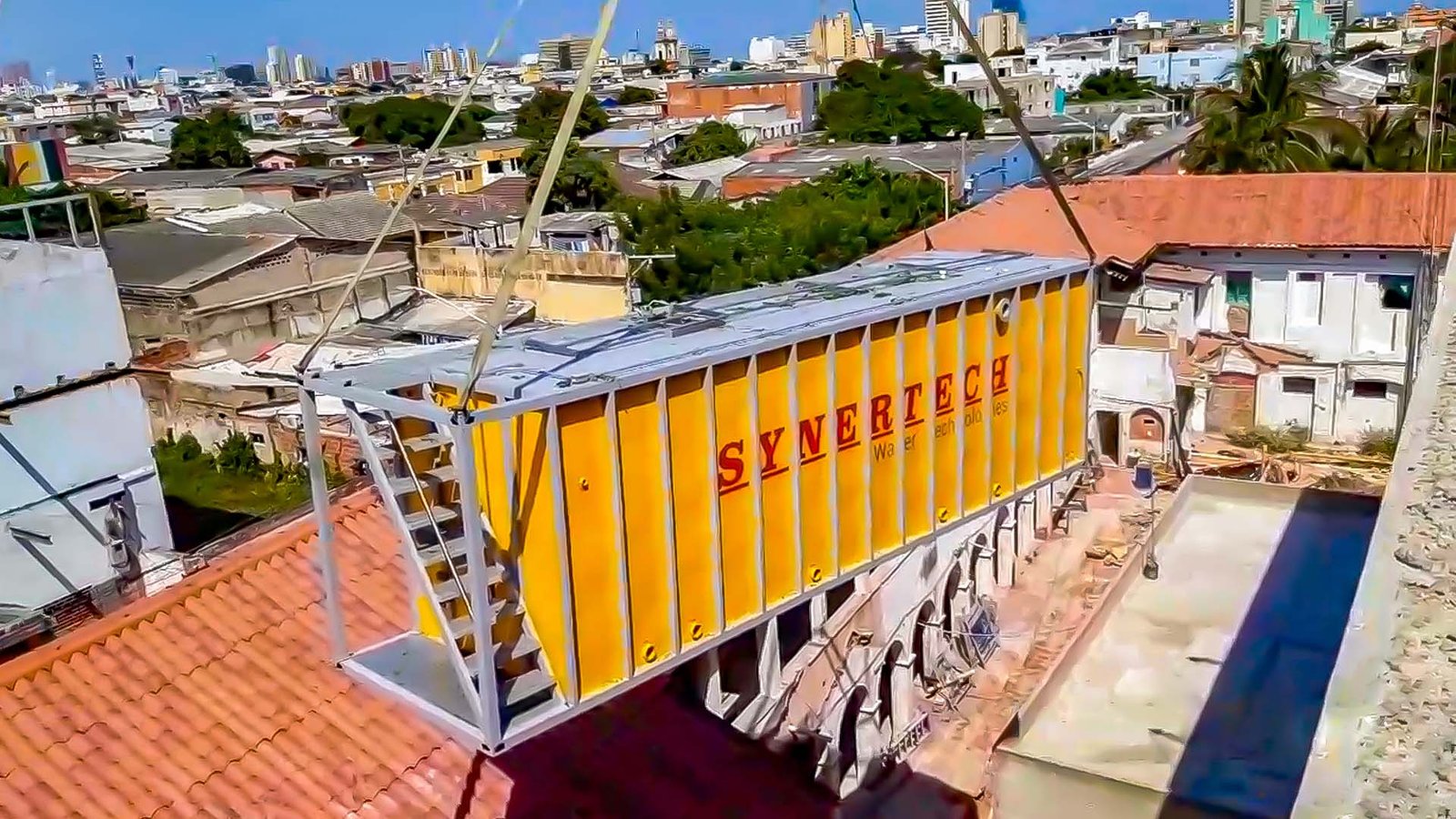 Planta contenedorizada para tratamiento de aguas residuales y agua potable COD 113: HOSPITAL BARRANQUILLA