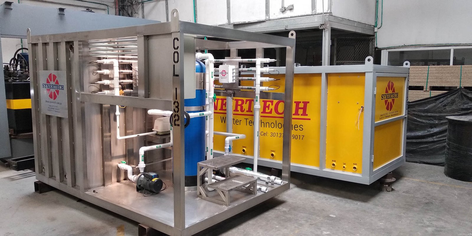 Planta contenedorizada para tratamiento de aguas residuales y agua potable COD 132: DIMABRU