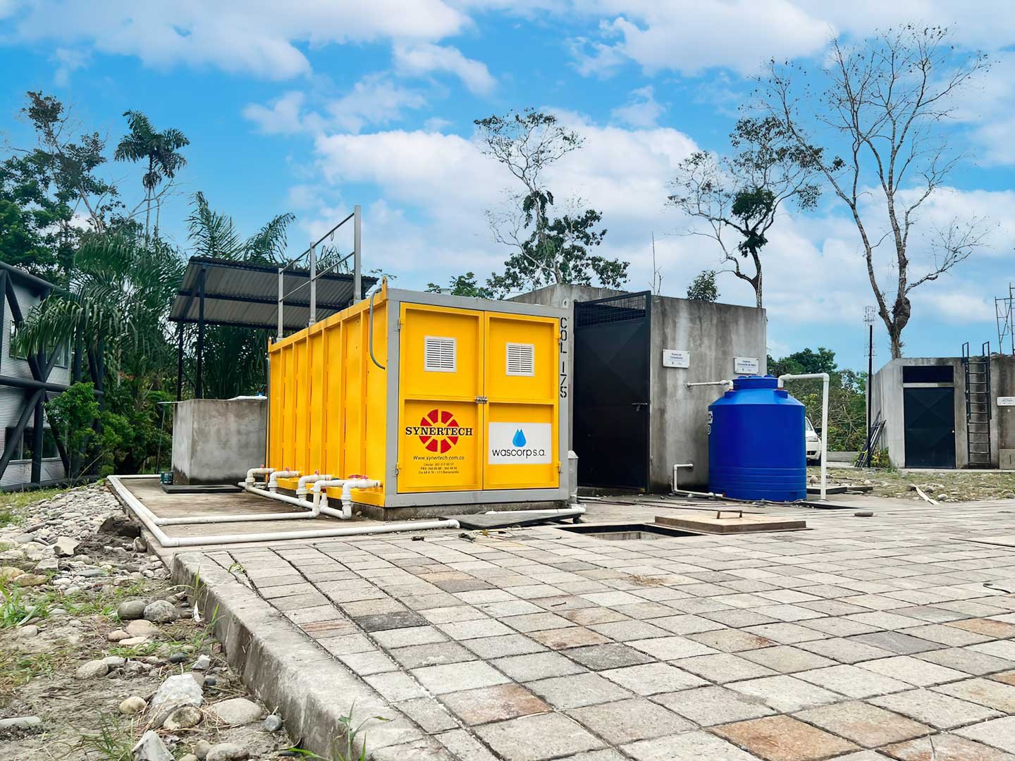 Planta contenedorizada para tratamiento de aguas residuales y agua potable COD 175: WASCORP S.A