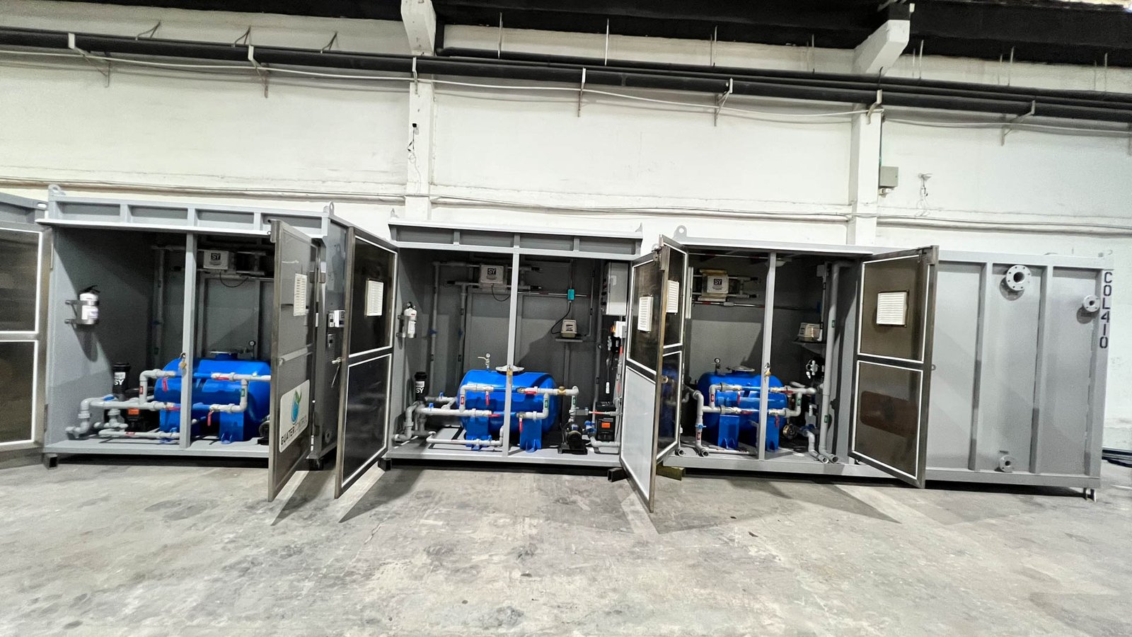 Planta contenedorizada para tratamiento de aguas residuales y agua potable COD 408: GUATERCONTROL