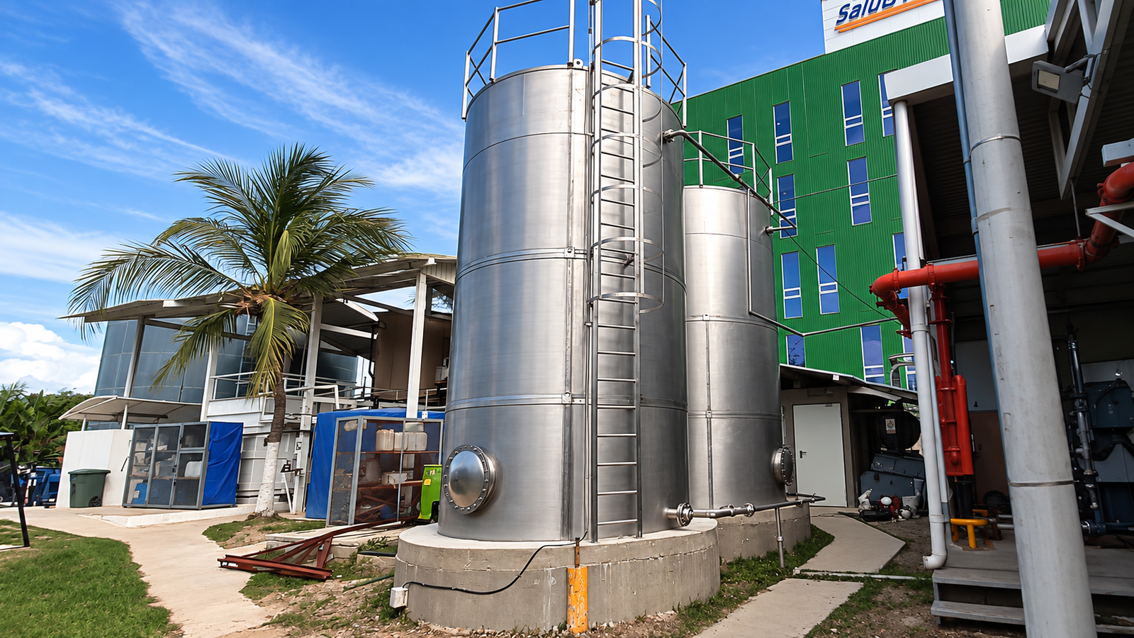 Bioreactor MBBR modular para tratamiento de aguas residuales domésticas e industriales