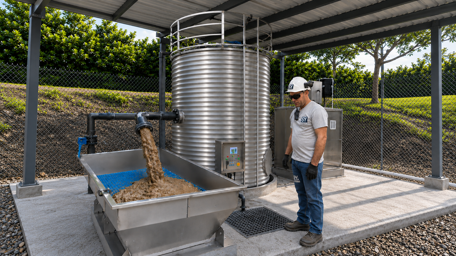 Bioreactor MBBR modular para tratamiento de aguas residuales domésticas e industriales