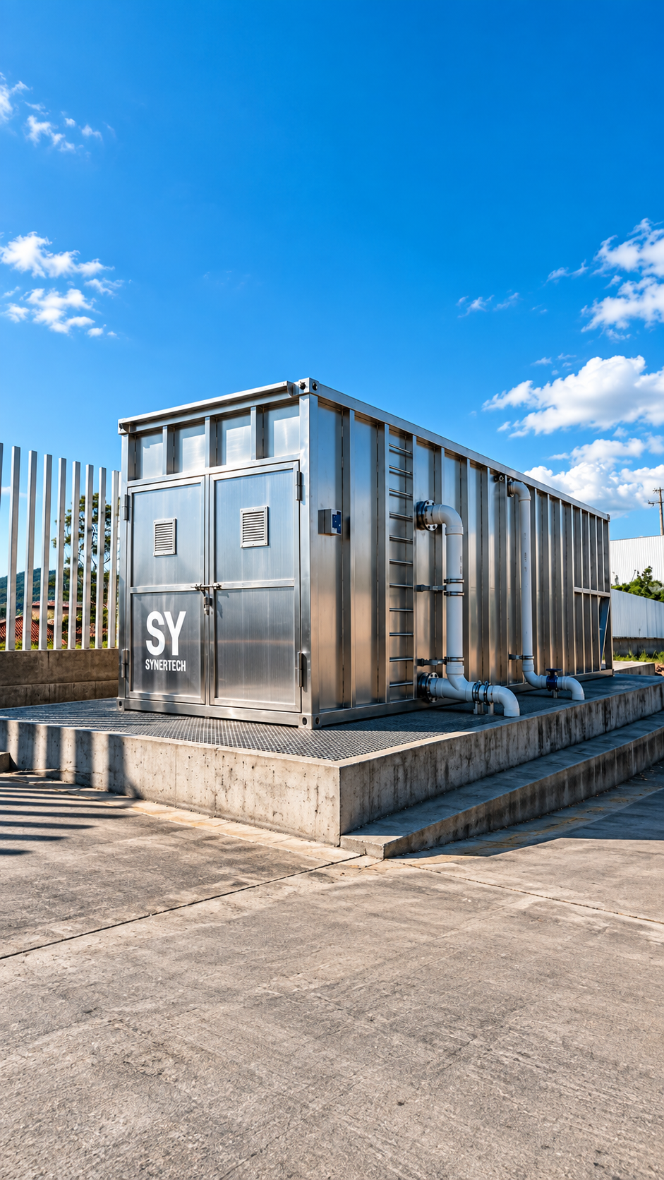 Bioreactor MBBR modular para aguas residuales domésticas e industriales
