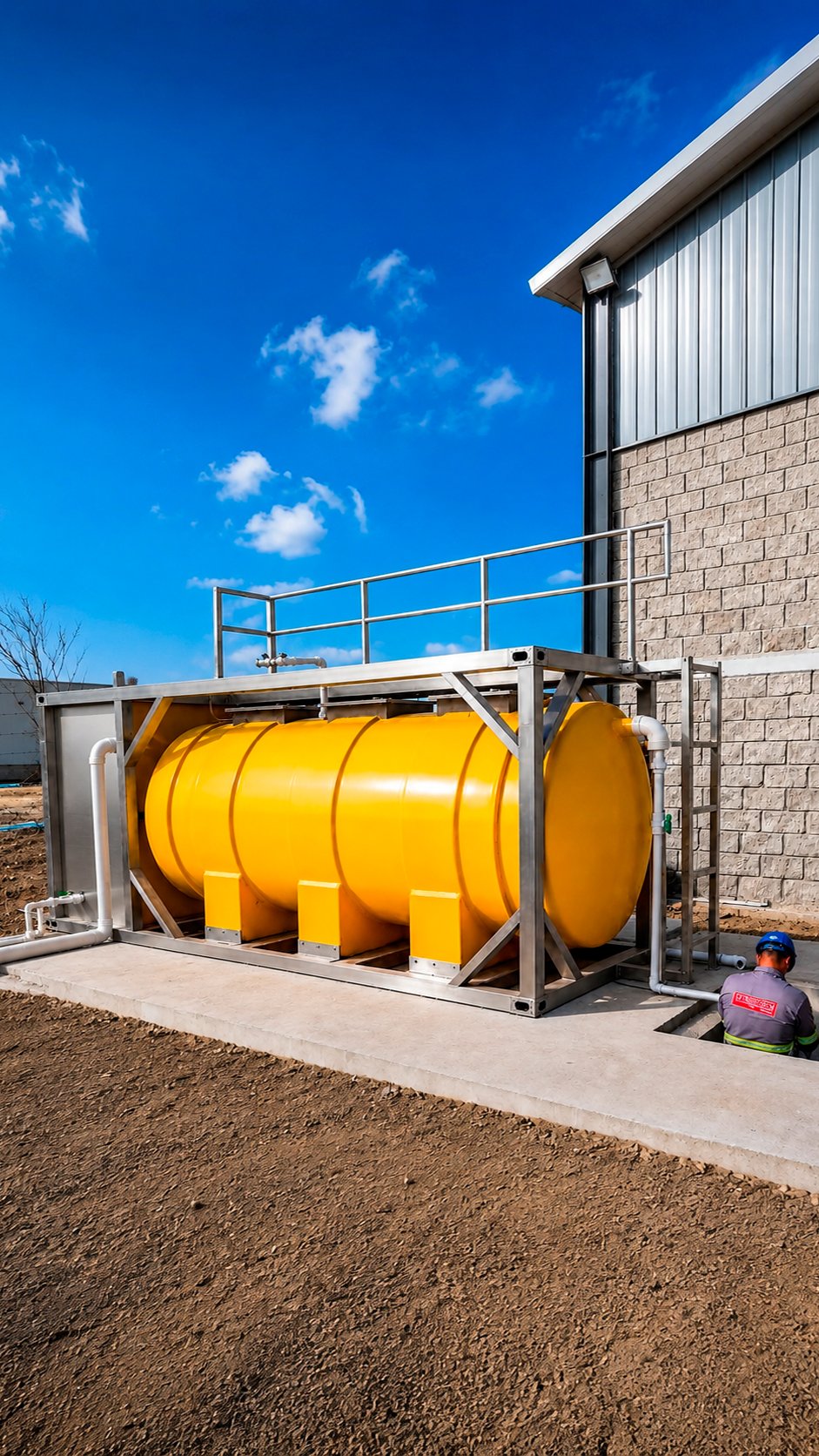 Planta Ecoball con estructura en acero inoxidable
