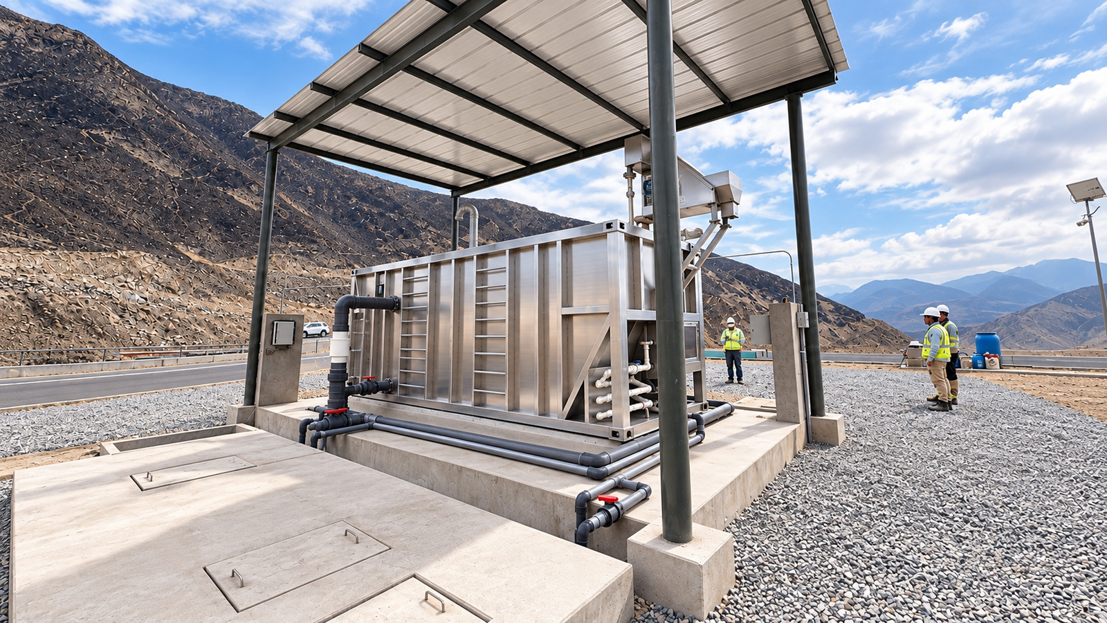 MBBR MAX, planta industrial con reactor biol&oacute;gico MBBR
