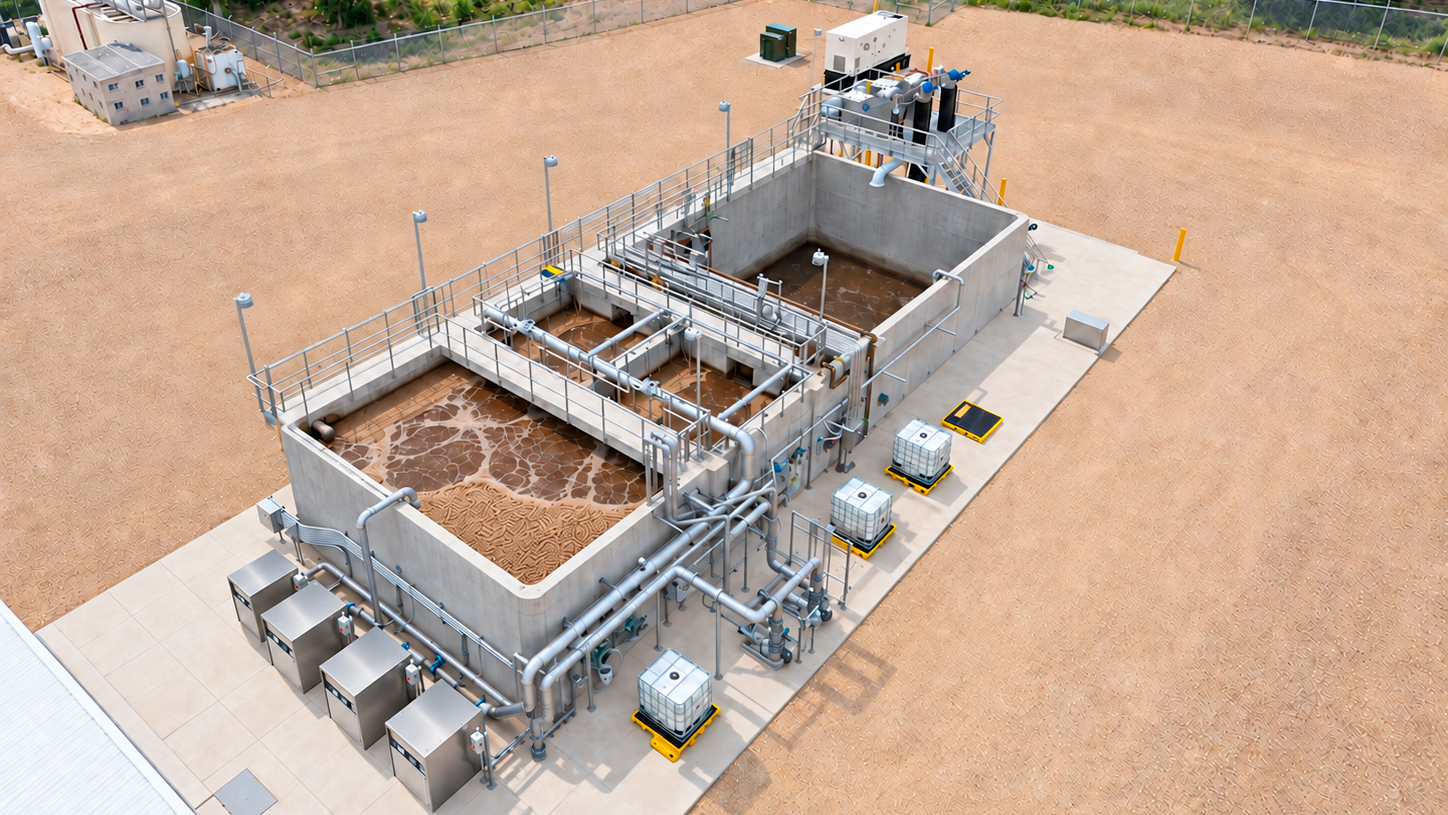 MBR MAX, biorreactor MBR industrial integrado en tanques de concreto