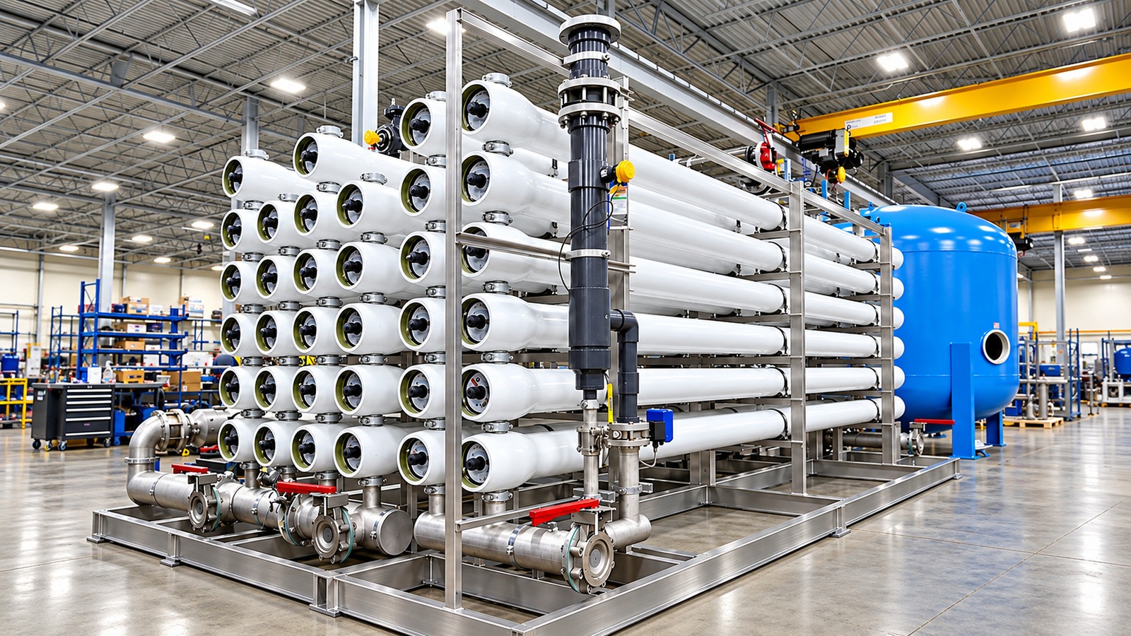 Equipo de ósmosis inversa industrial para desalinización y pulimiento final